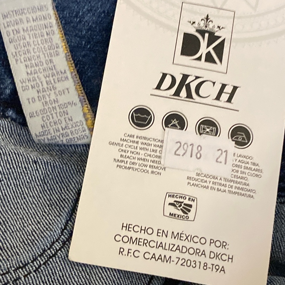 Dark Blue Denim Capri Jeans - Picture 4 of 9